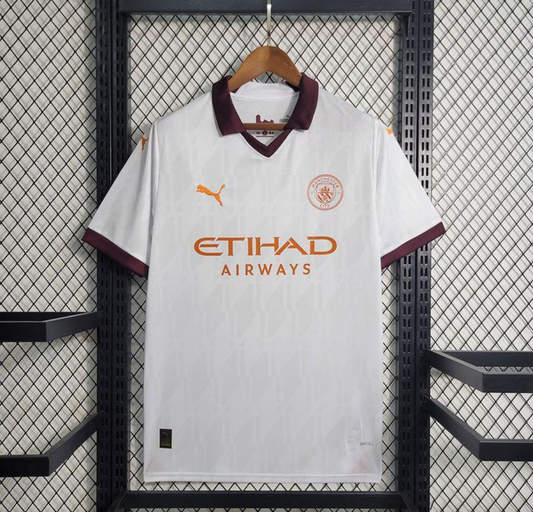 Manchester city 23/24 away white shirt