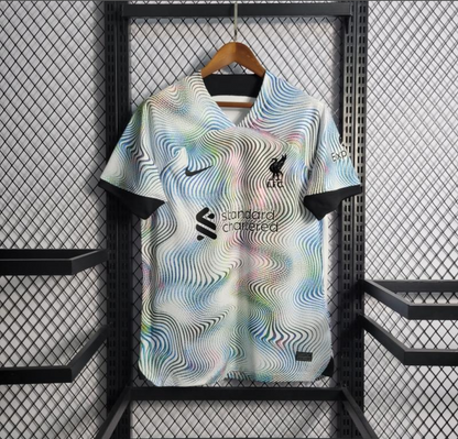 Liverpool 22/23 away white wavy shirt