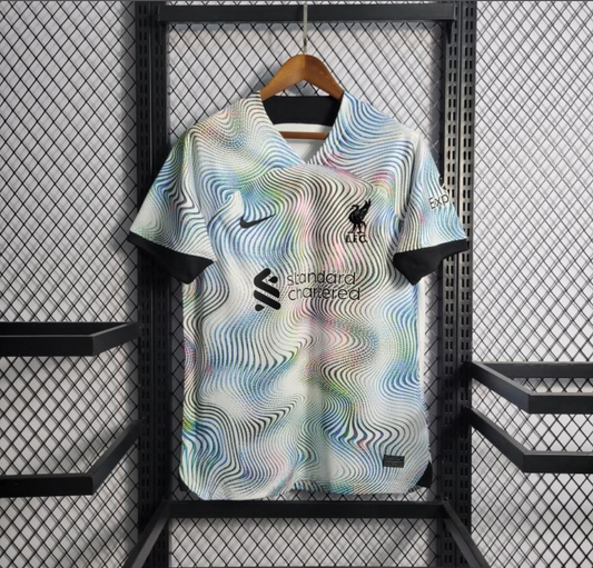 Liverpool 22/23 away white wavy shirt