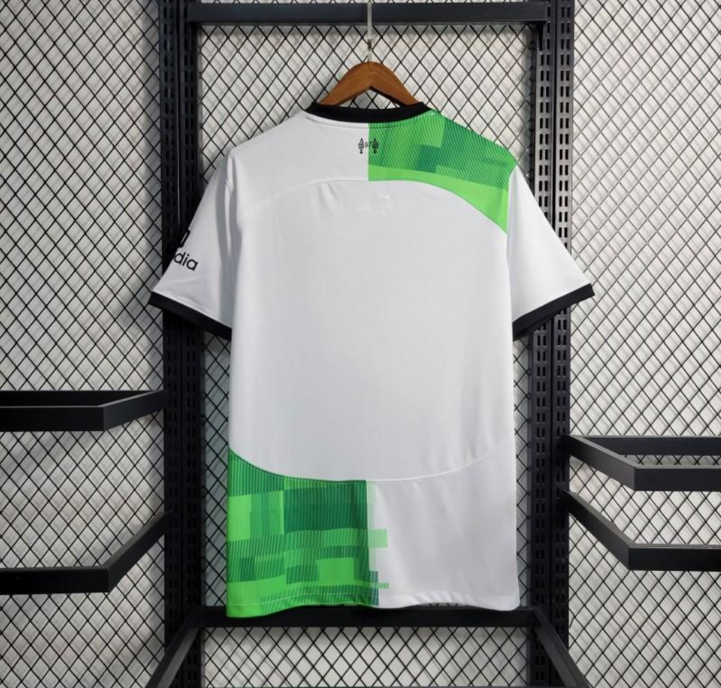 Liverpool 23/24 away white/green shirt