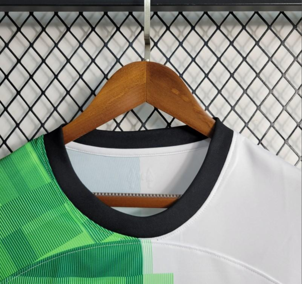Liverpool 23/24 away white/green shirt