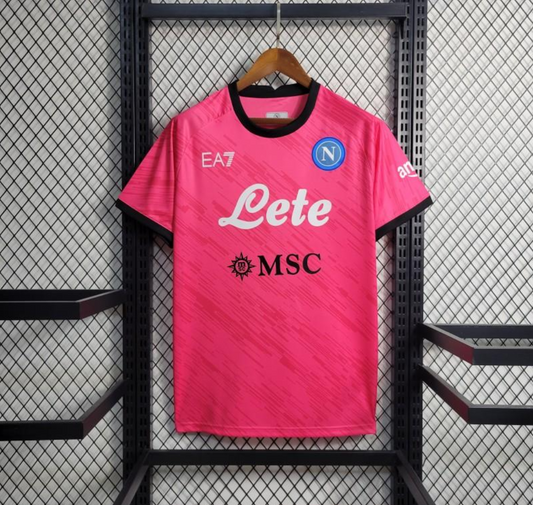 Napoli 23/24 goalkeeper pink shirt