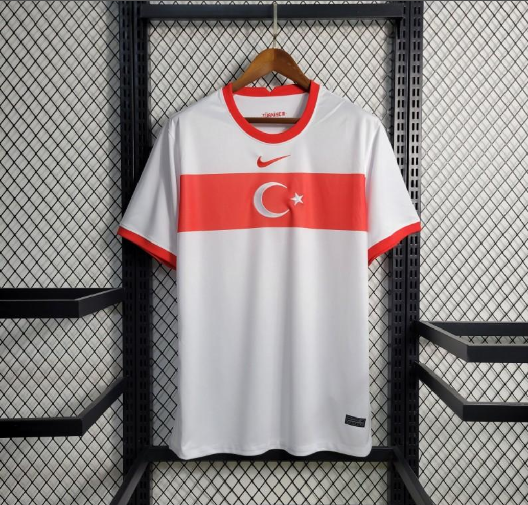 Turkey 2023 away white/red shirt