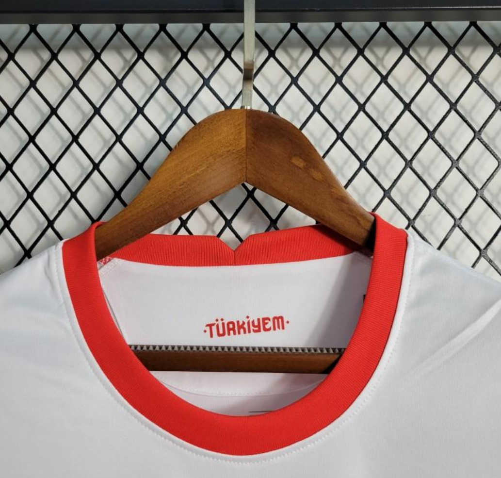 Turkey 2023 away white/red shirt