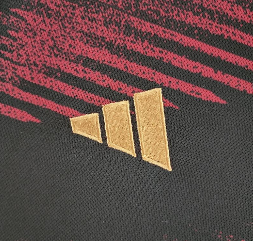 Germany 2022 away red/black shirt