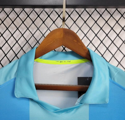 Barcelona 07/08 away blue shirt