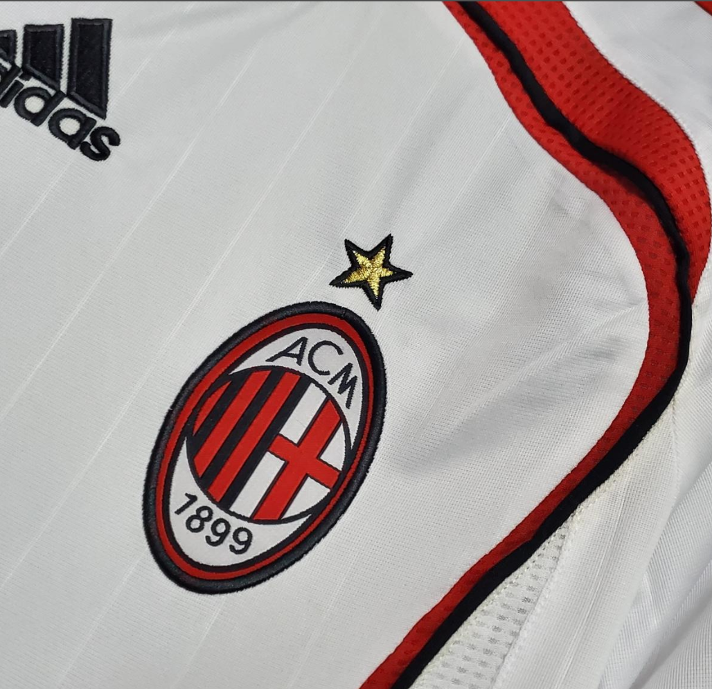 AC Milan 06/07 away white shirt