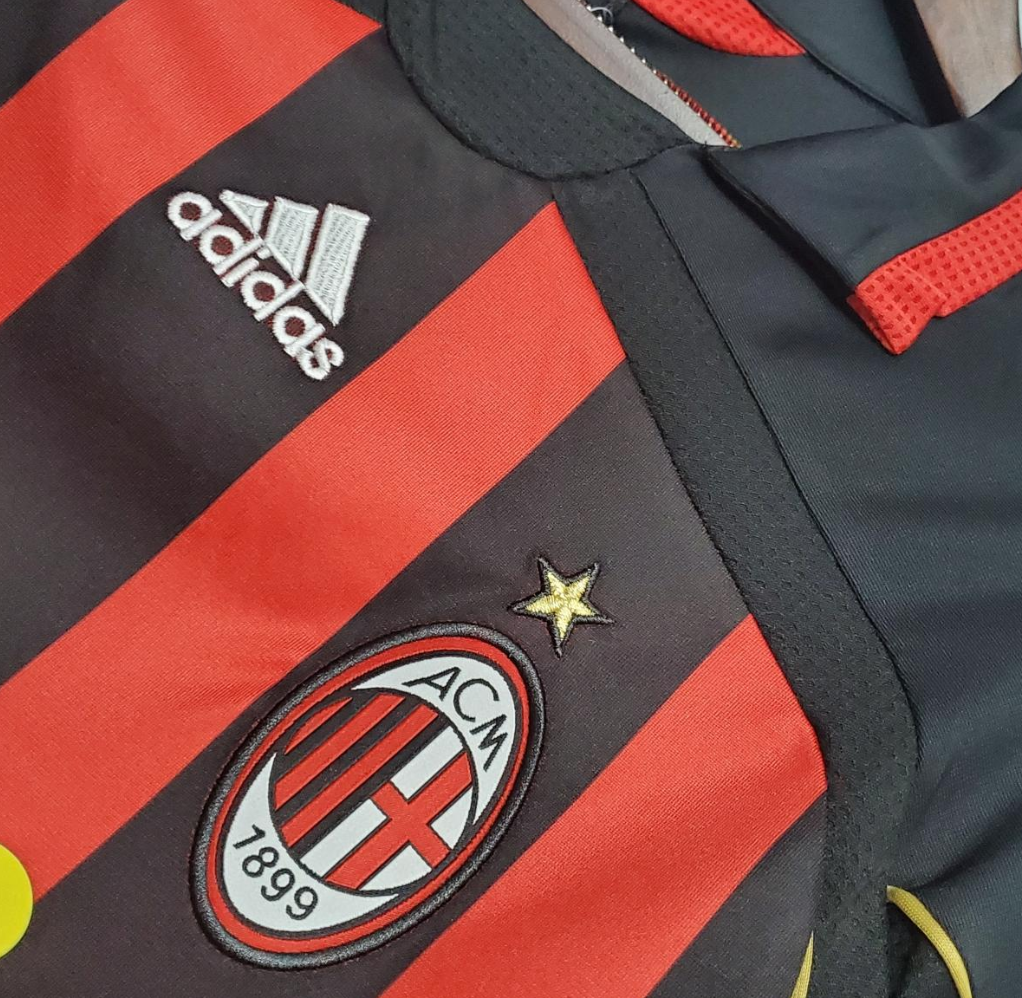 AC Milan 06/07 home red/black shirt