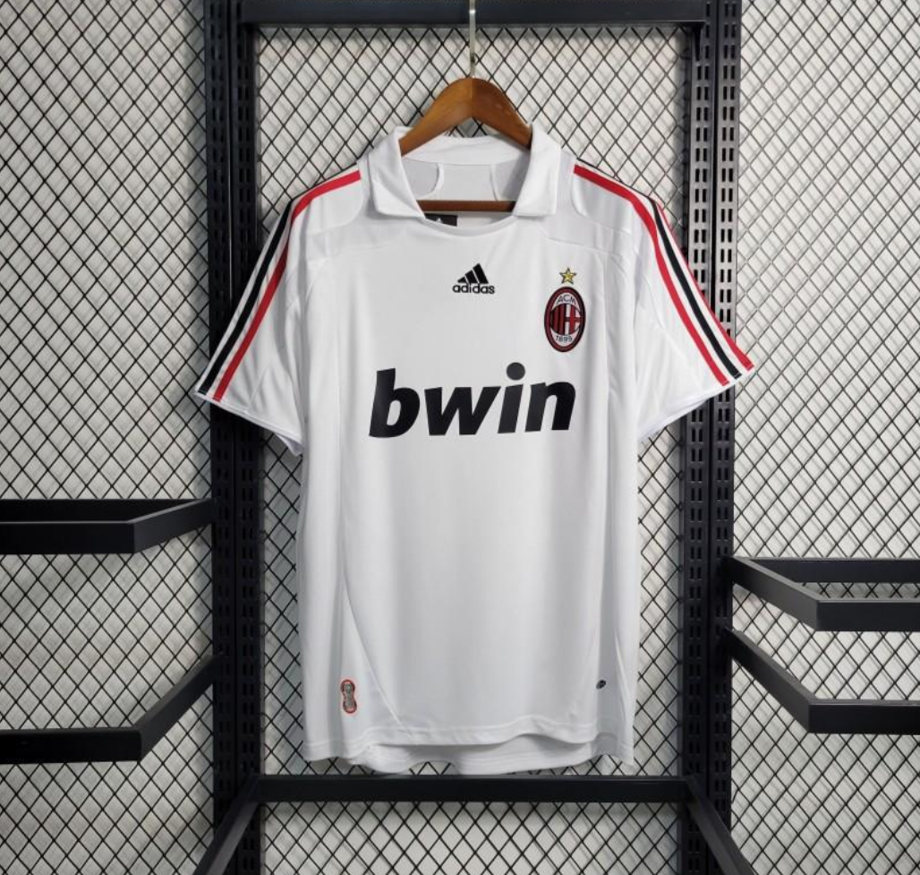 AC Milan 07/08 away white shirt