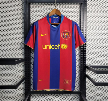 Barcelona 07/08 home red/blue shirt