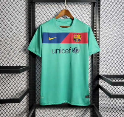 Barcelona 10/11 away green shirt