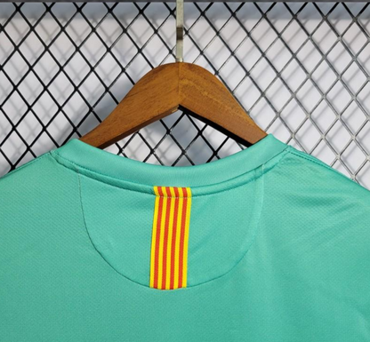 Barcelona 10/11 away green shirt