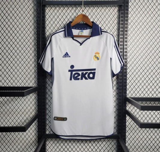 real madrid 00/01 home white shirt