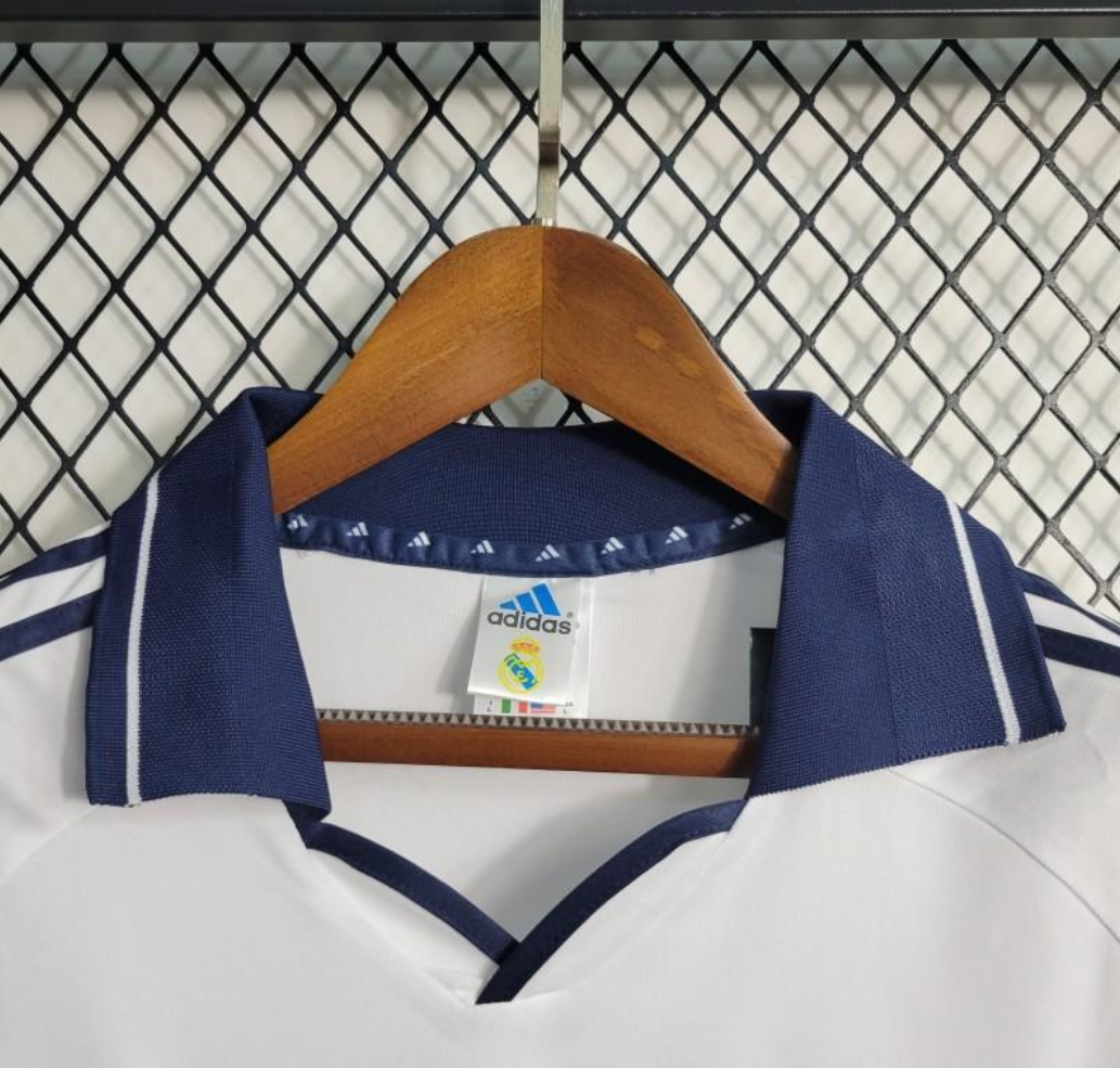 real madrid 00/01 home white shirt