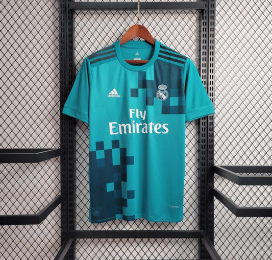 Real Madrid 17/18 third blue/green shirt