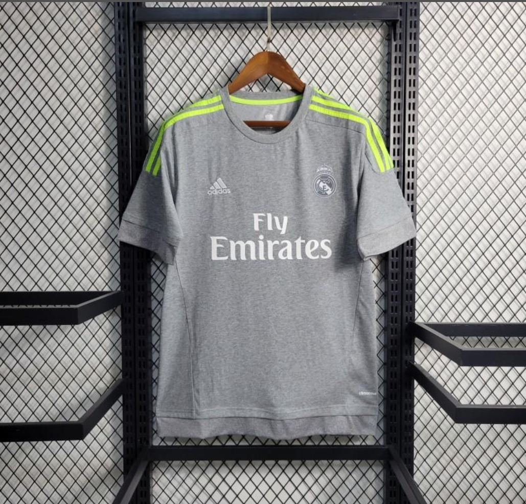 Real Madrid 15/16 away grey shirt