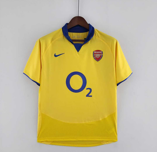 arsenal 03/05 away yellow shirt