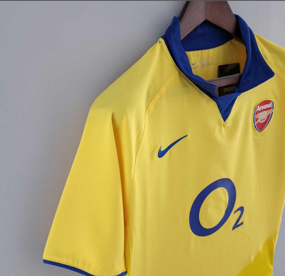 arsenal 03/05 away yellow shirt