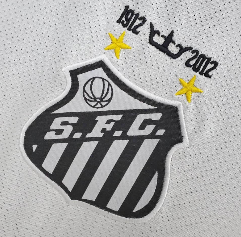 Santos 11/12 home white shirt