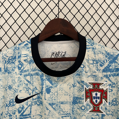 Portugal 2024 away white/blue shirt