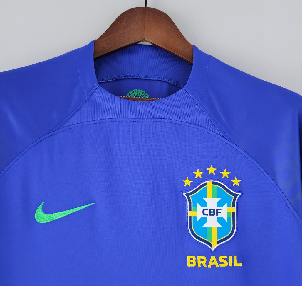 Brazil 2022 away blue shirt
