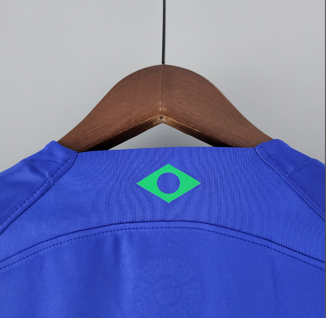 Brazil 2022 away blue shirt
