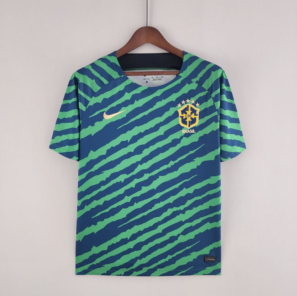 Brazil 2022 special edition blue/green shirt