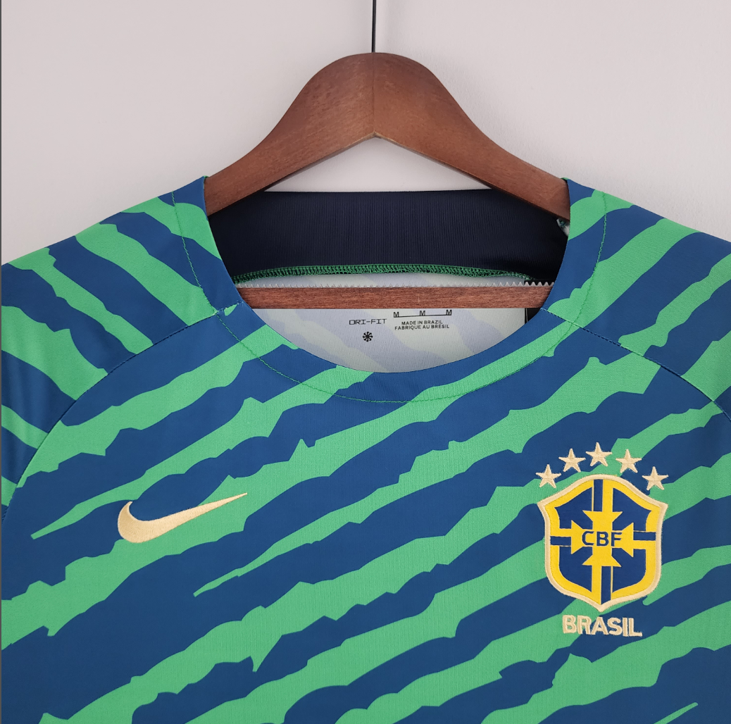 Brazil 2022 special edition blue/green shirt