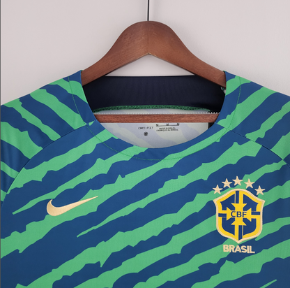 Brazil 2022 special edition blue/green shirt