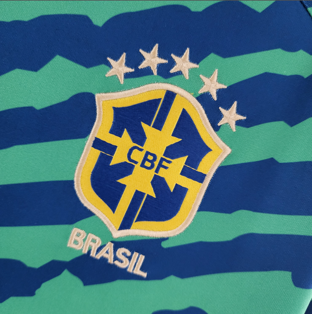 Brazil 2022 special edition blue/green shirt
