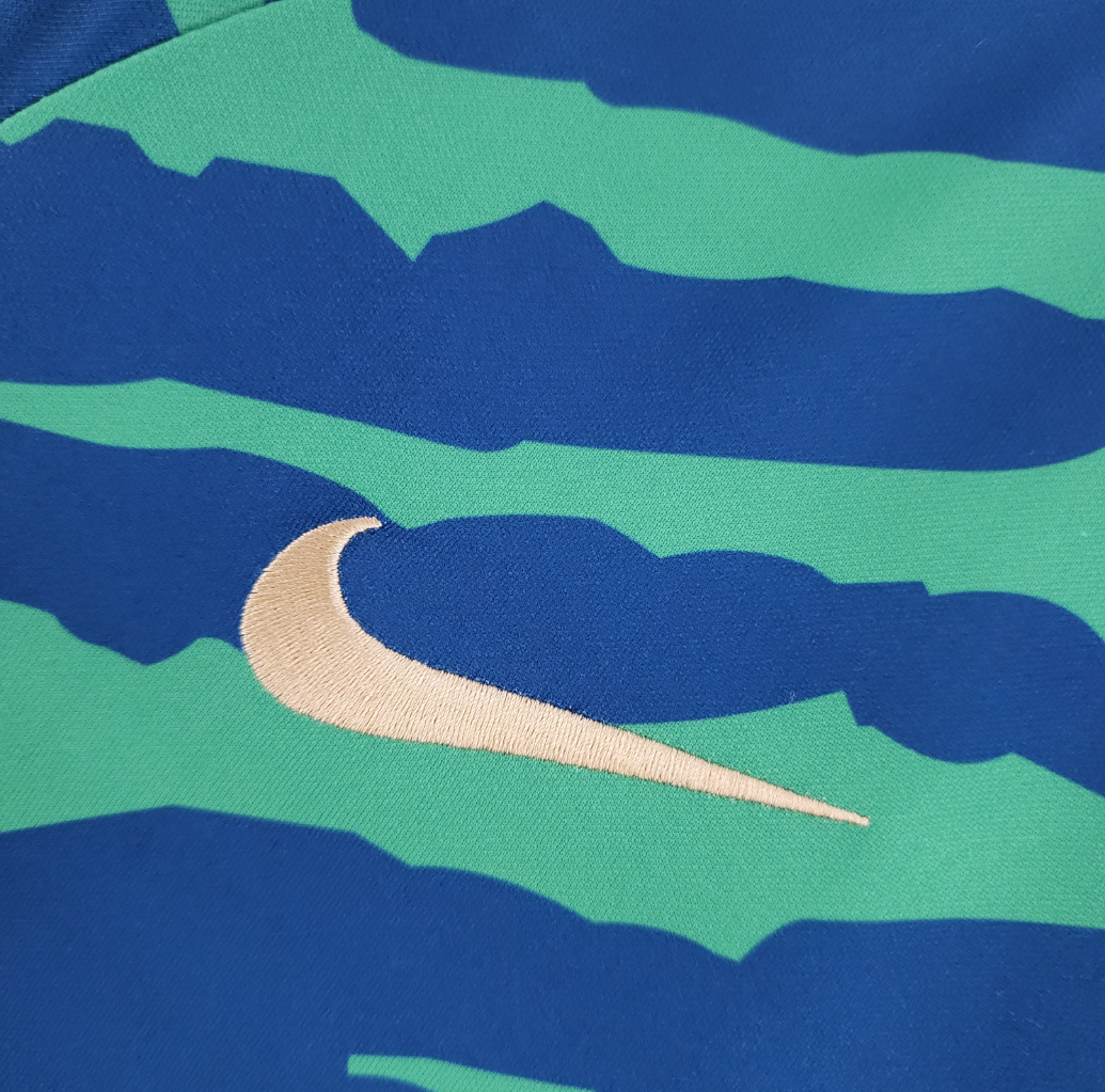 Brazil 2022 special edition blue/green shirt