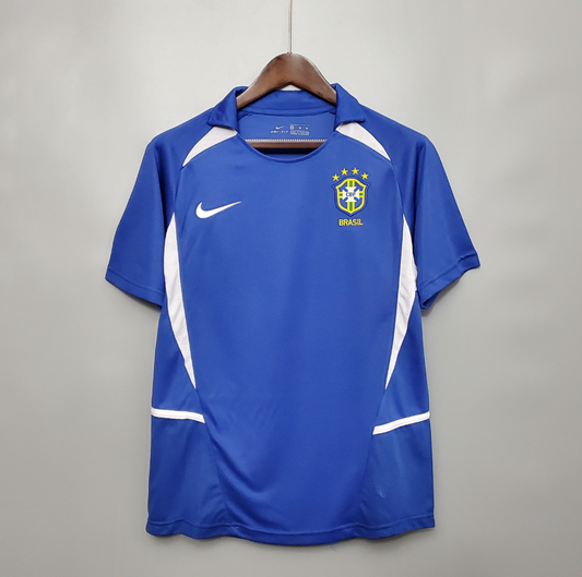 Brazil 2002 away blue shirt