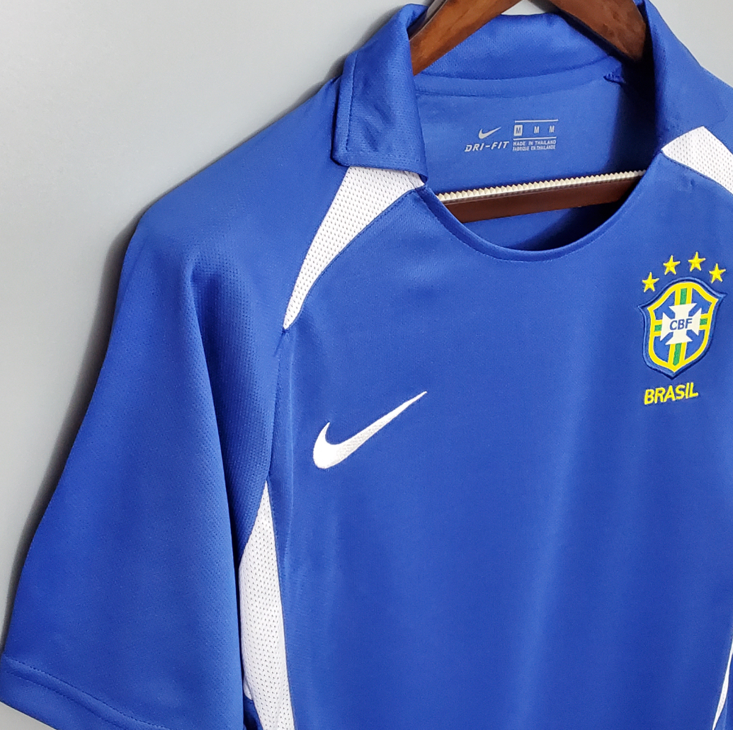 Brazil 2002 away blue shirt