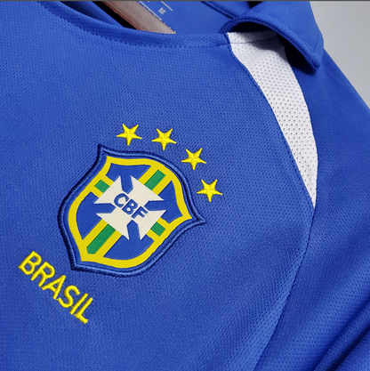 Brazil 2002 away blue shirt