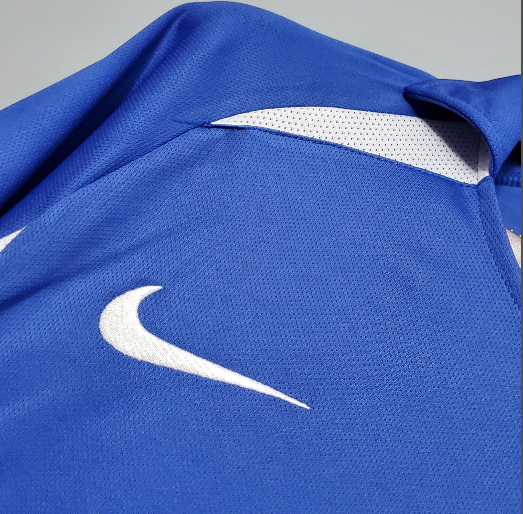 Brazil 2002 away blue shirt