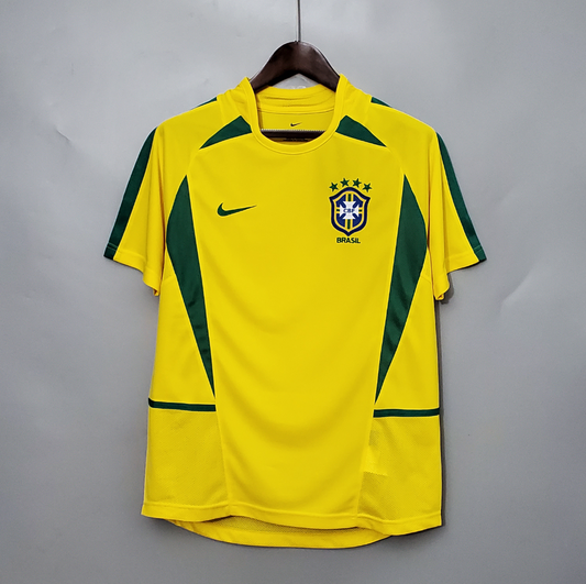 Brazil 2002 home yellow shirt