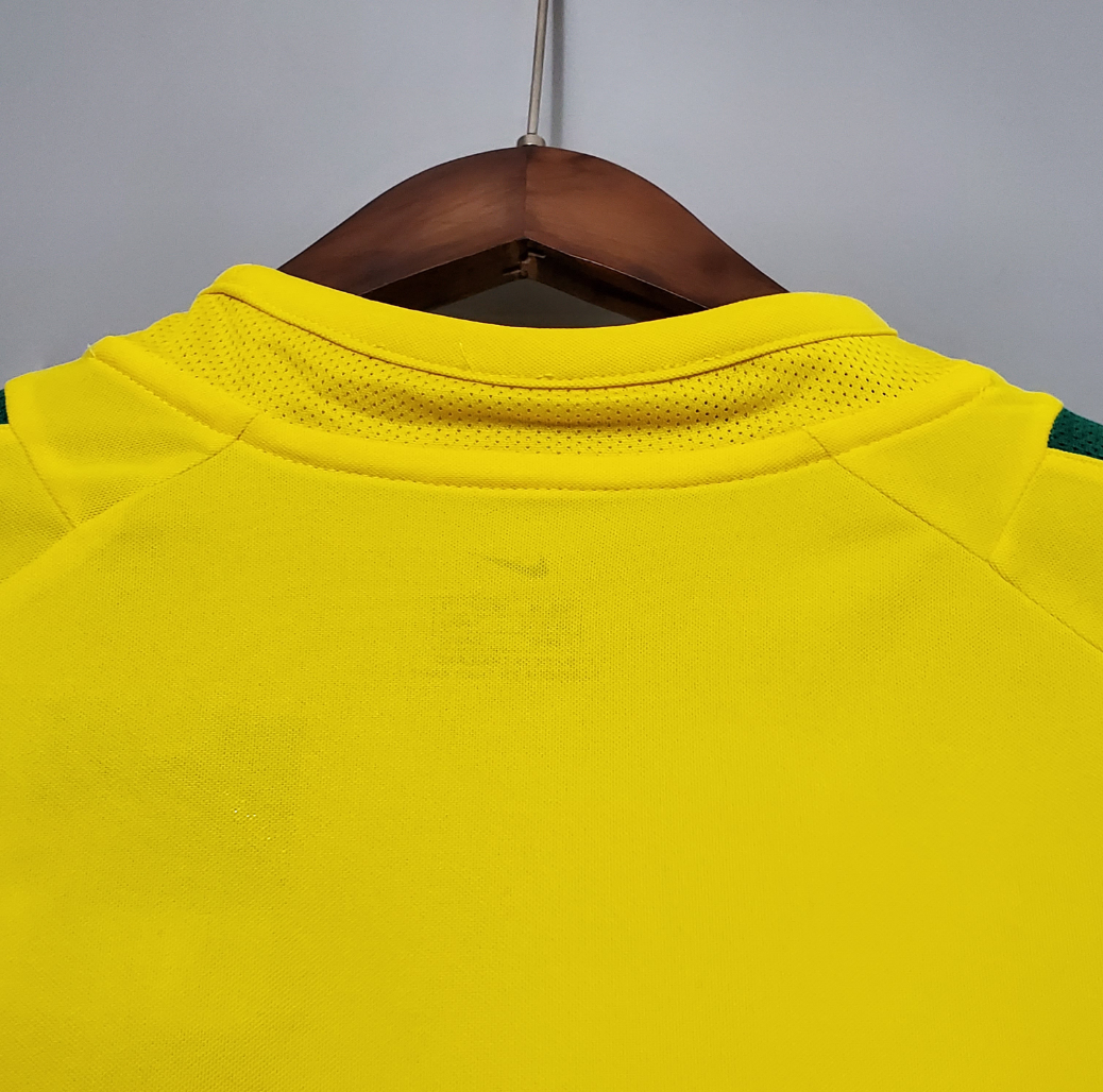 Brazil 2002 home yellow shirt