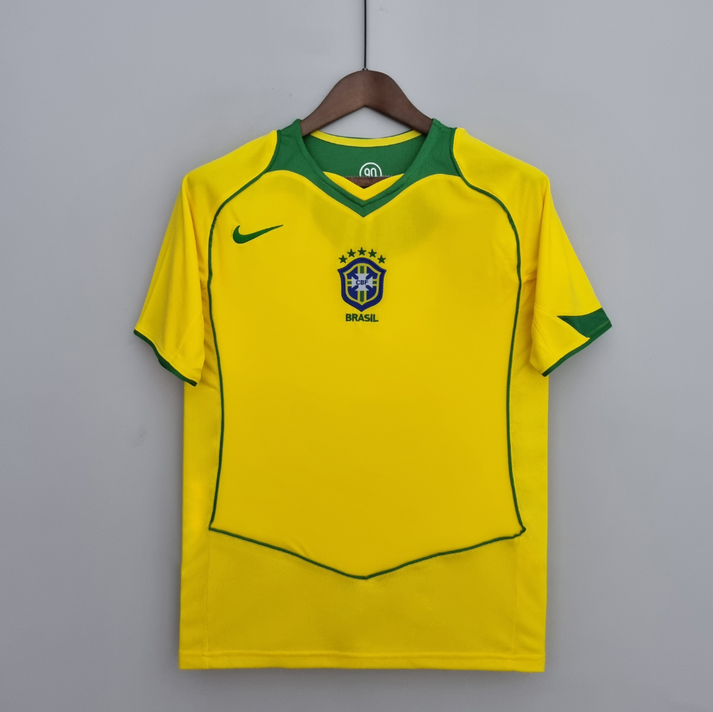 Brazil 04/06 home yellow shirt