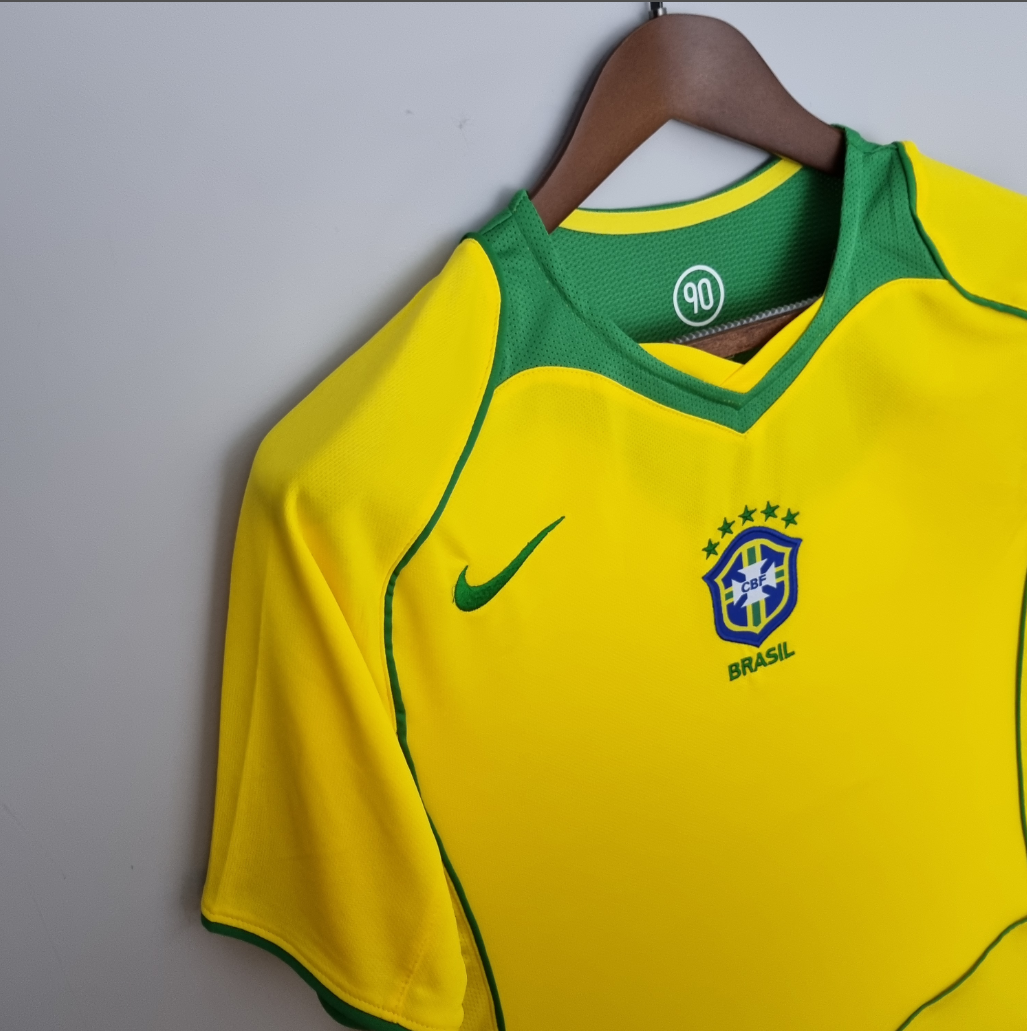 Brazil 04/06 home yellow shirt