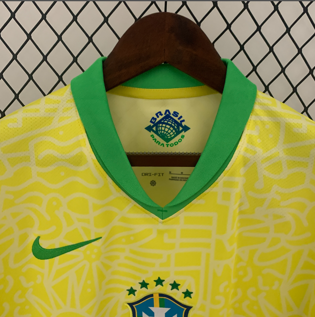 Brazil 2024 home yellow shirt