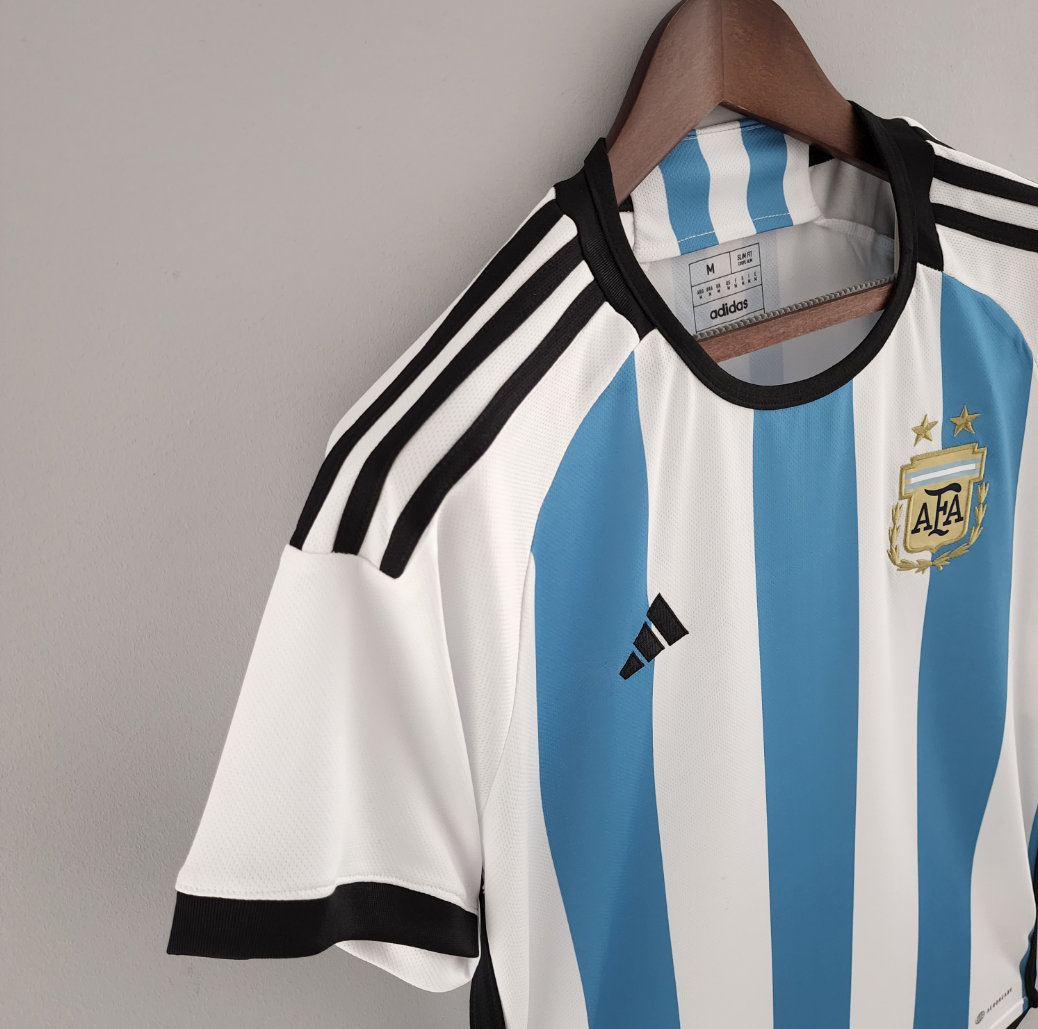 Argentina 2022 home white/blue shirt