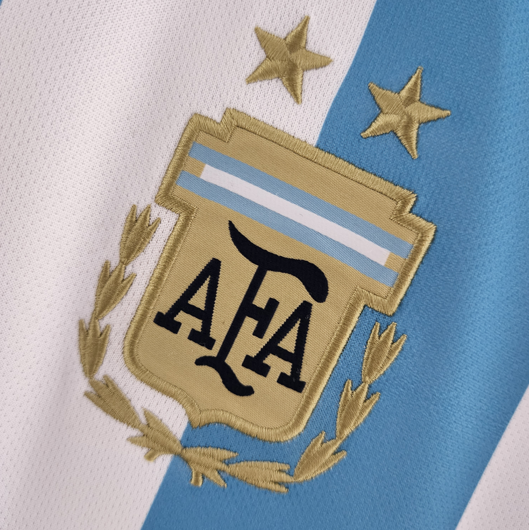 Argentina 2022 home white/blue shirt