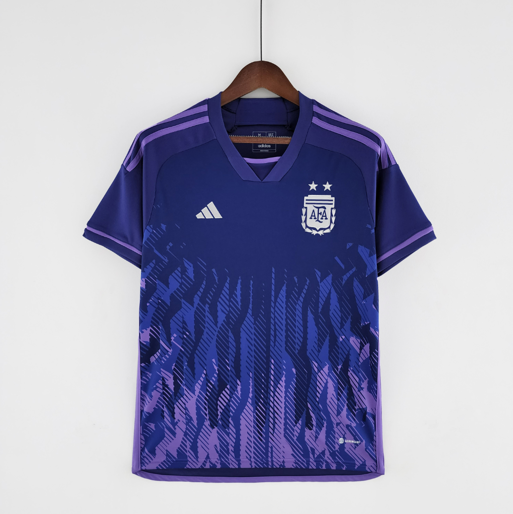Argentina 2022 away purple shirt