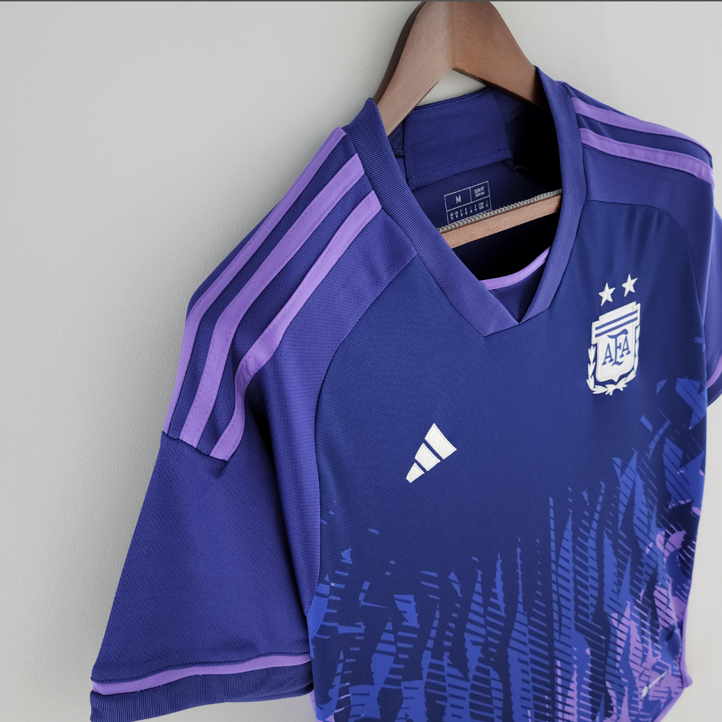 Argentina 2022 away purple shirt