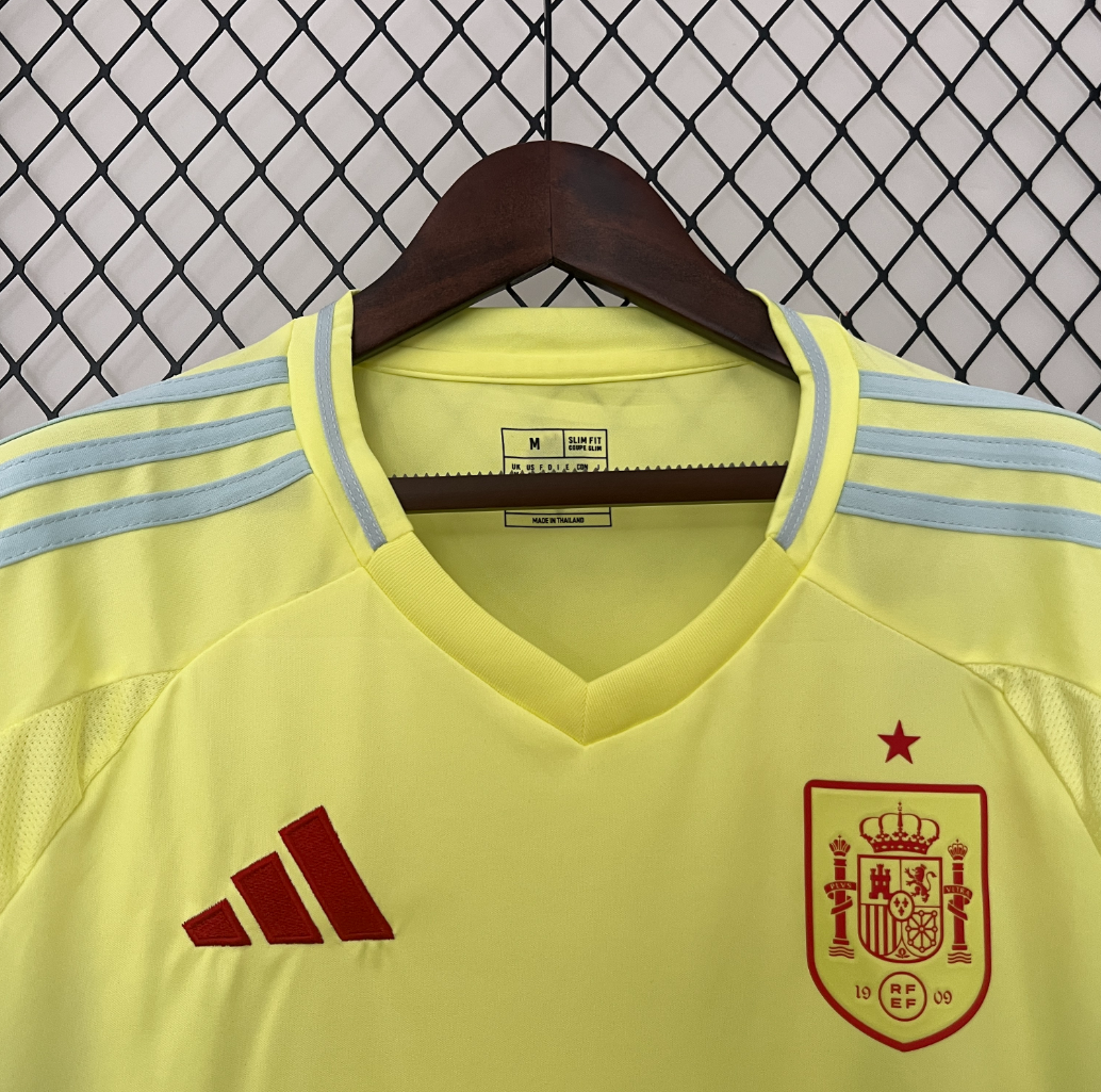 Spain 2024 away lime shirt