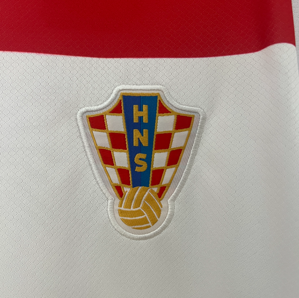Croatia 2024 home white/red shirt