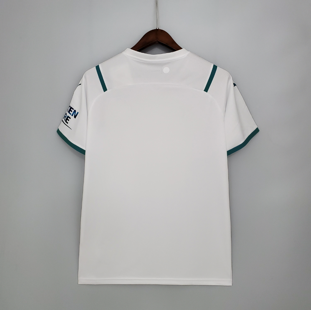 Manchester city 21/22 away white shirt