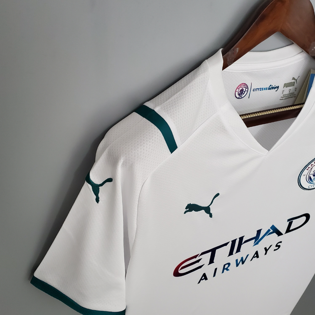 Manchester city 21/22 away white shirt