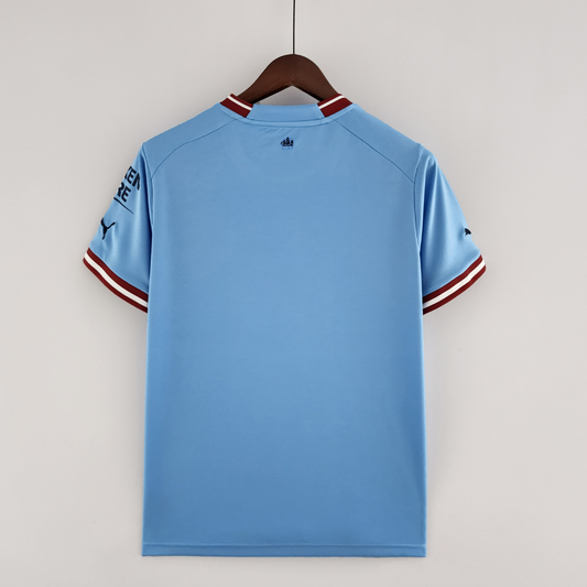 Manchester city 22/23 home blue shirt