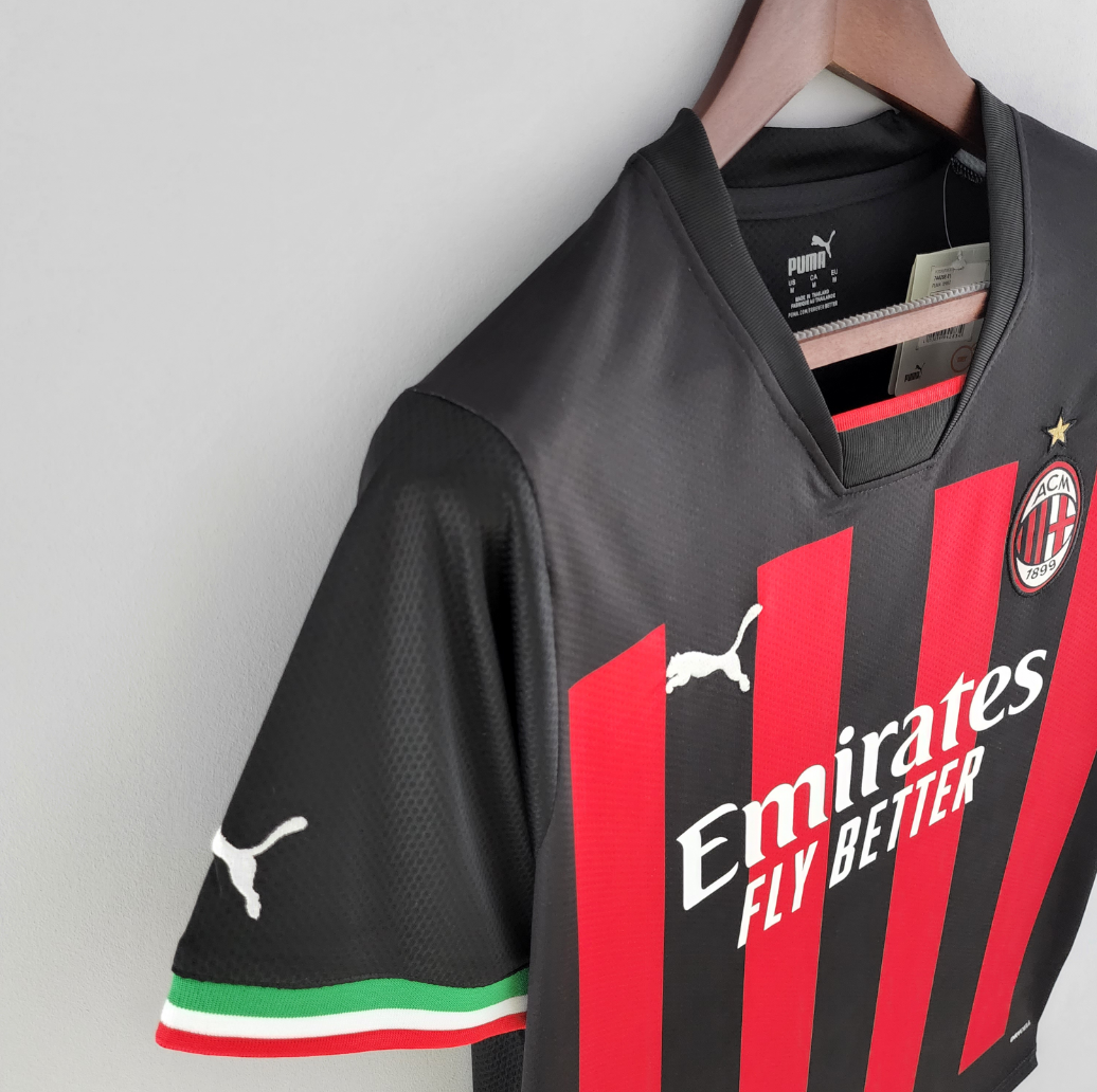 AC Milan 22/23 home red/black shirt